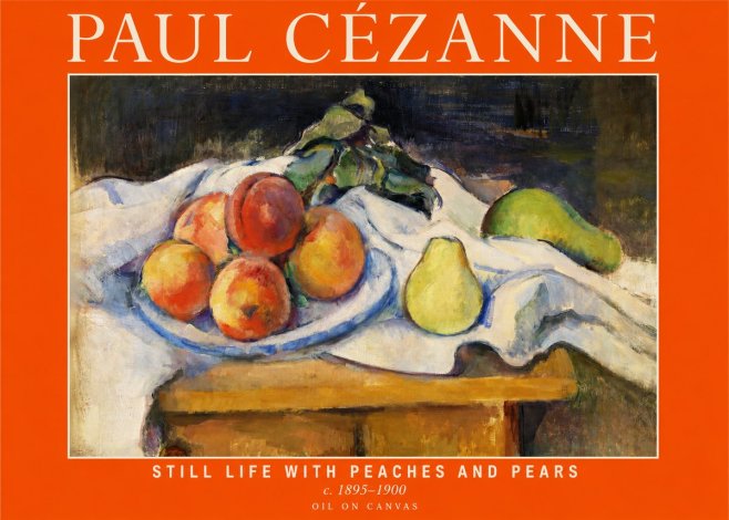 Paul Cézanne Still Life with Peaches and Pears No2 - Poster