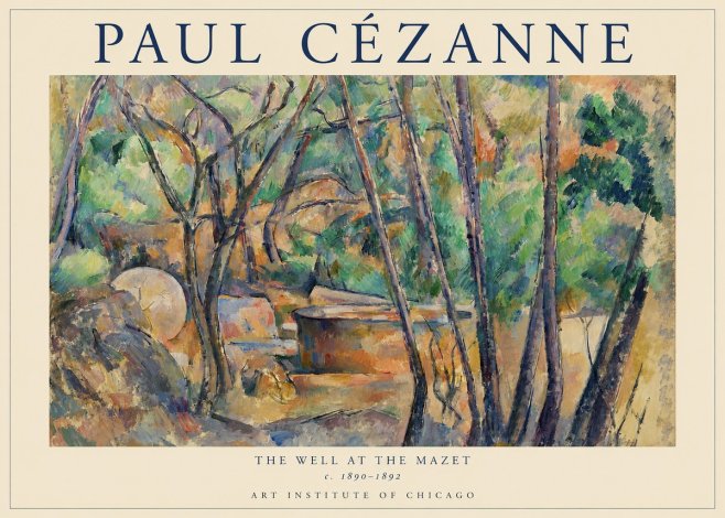 Paul Cézanne The Well at the Mazet No1 - Poster