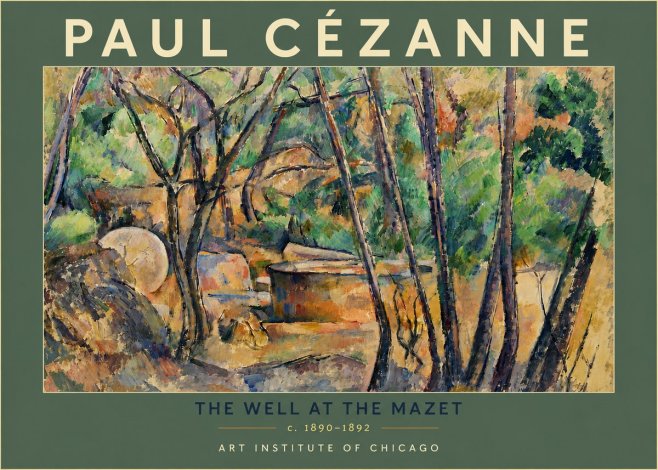Paul Cézanne The Well at the Mazet No6 - Poster
