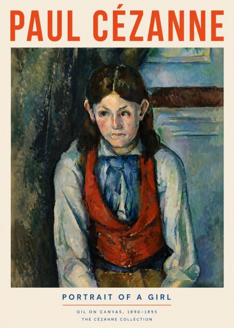 Paul Cézanne Portrait of a Girl No4 - Poster