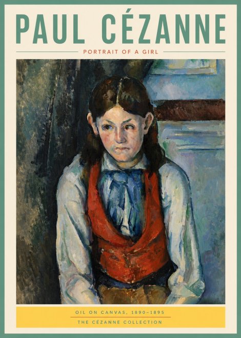 Paul Cézanne Portrait of a Girl No5 - Poster