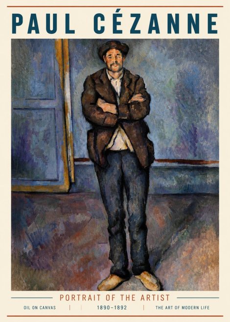 Paul Cézanne Portrait of the Artist II No5 - Poster
