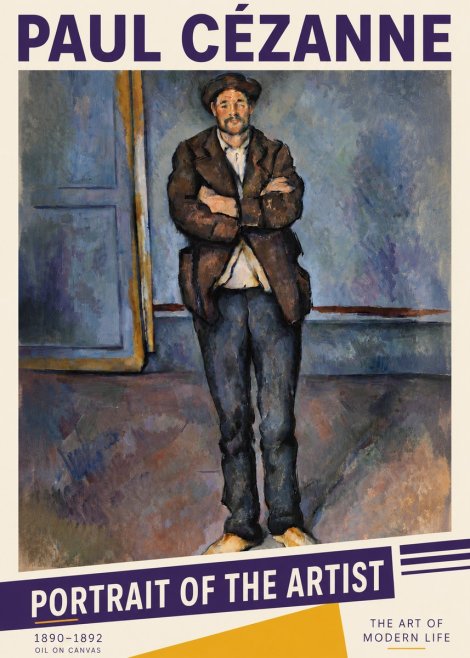 Paul Cézanne Portrait of the Artist II No6 - Poster