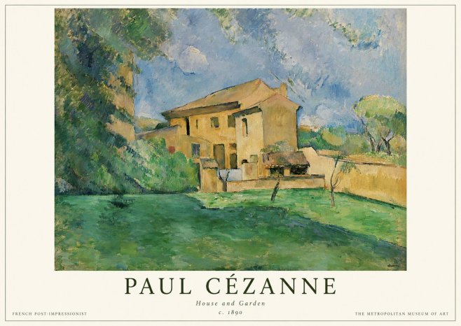 Paul Cézanne House and Garden No1 - Poster