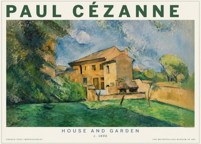 Paul Cézanne House and Garden No3 - Poster