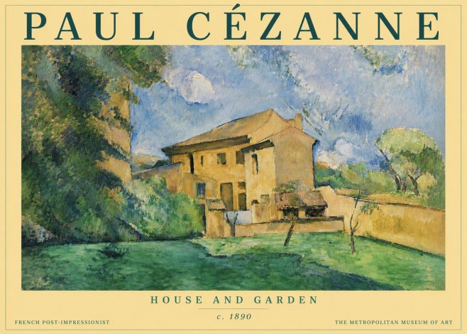 Paul Cézanne House and Garden No4 - Poster