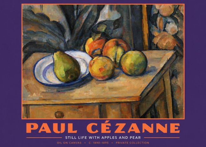 Paul Cézanne Still Life with Apples and Pear No2 - Poster