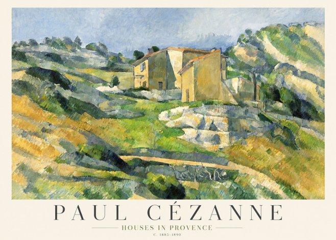 Paul Cézanne Houses in Provence No1 - Poster