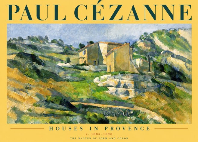 Paul Cézanne Houses in Provence No4 - Poster