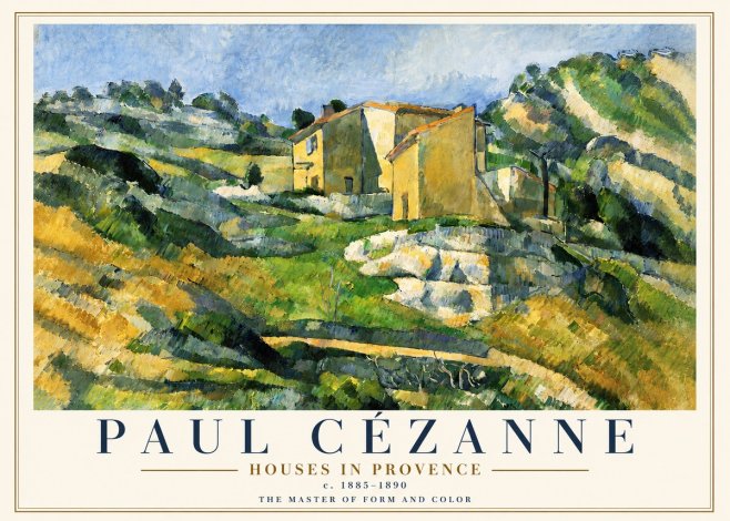 Paul Cézanne Houses in Provence No5 - Poster