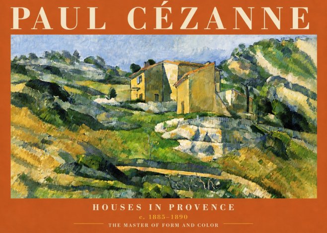Paul Cézanne Houses in Provence No6 - Poster