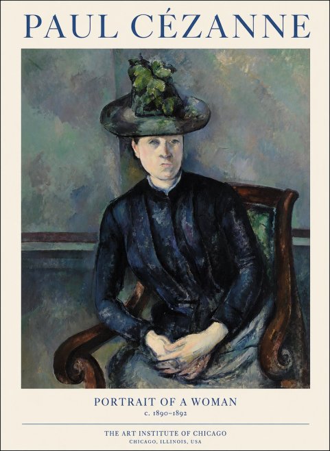 Paul Cézanne Portrait of a Woman II No1 - Poster