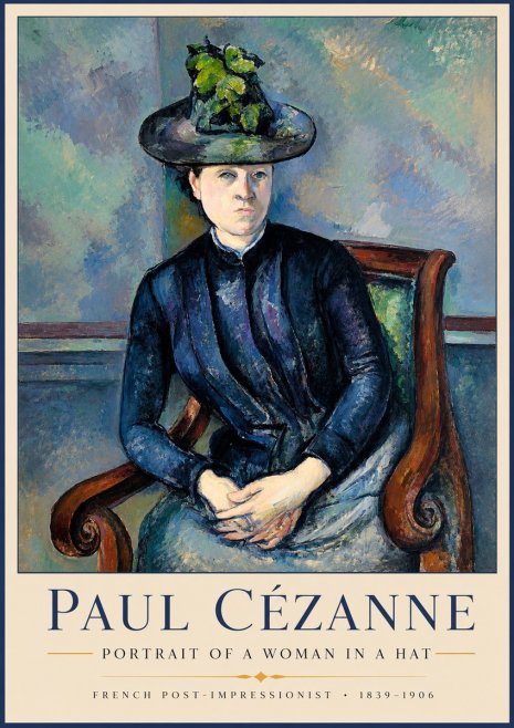 Paul Cézanne Portrait of a Woman II No2 - Poster