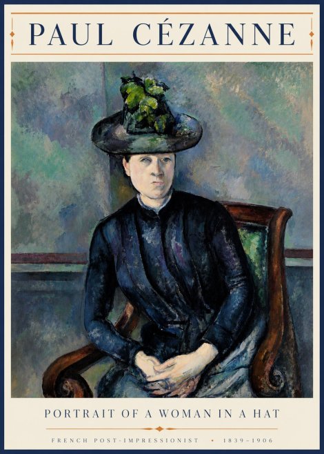 Paul Cézanne Portrait of a Woman II No4 - Poster