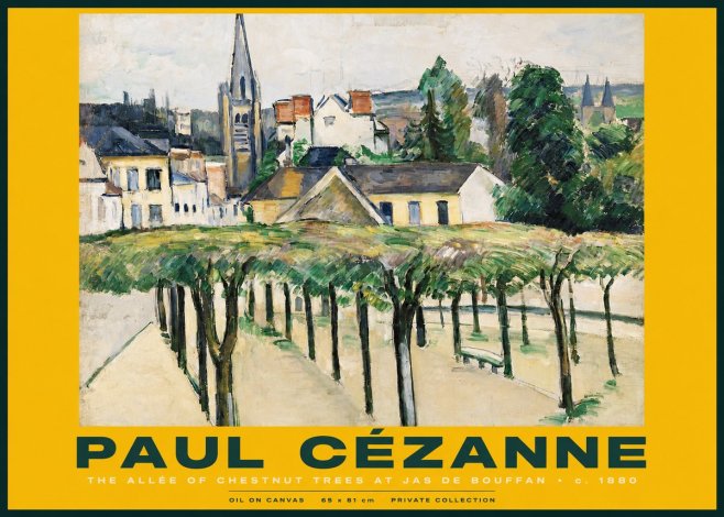 Paul Cézanne The Allée of Chestnut Trees at Jas De Bouffan No2 - Poster