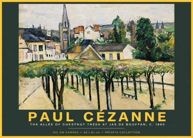 Paul Cézanne The Allée of Chestnut Trees at Jas De Bouffan No5 - Poster