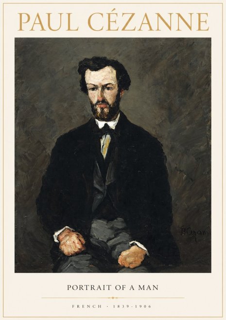 Paul Cézanne Portrait of a Man II No1 - Poster