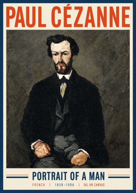 Paul Cézanne Portrait of a Man II No3 - Poster