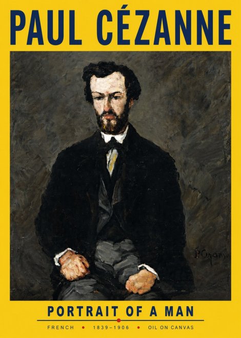 Paul Cézanne Portrait of a Man II No6 - Poster