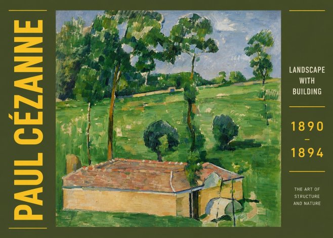 Paul Cézanne Landscape with Building No6 - Poster