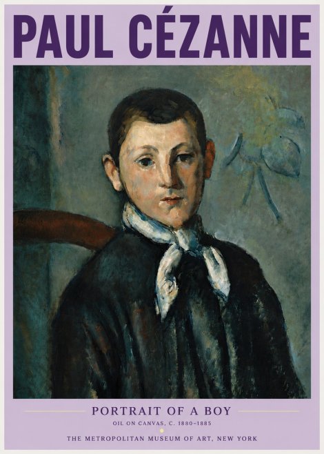 Paul Cézanne Portrait of a Boy No5 - Poster