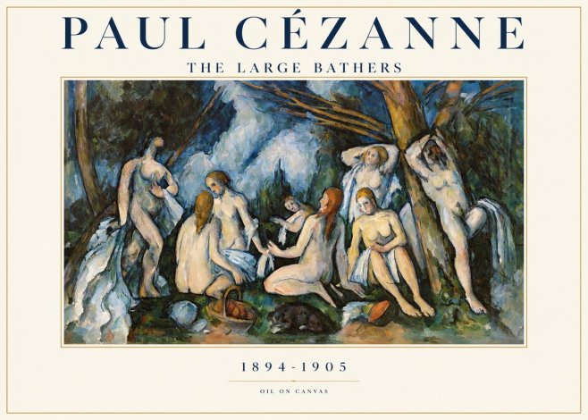 Paul Cézanne The Large Bathers VI No1 - Poster