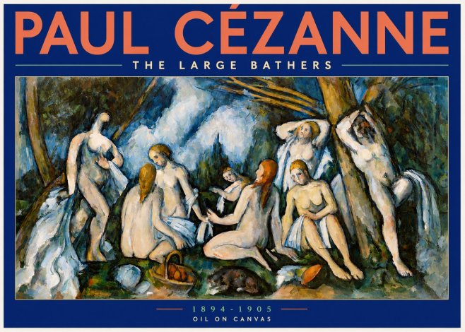 Paul Cézanne The Large Bathers VI No2 - Poster