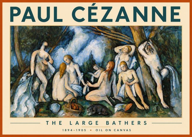 Paul Cézanne The Large Bathers VI No3 - Poster