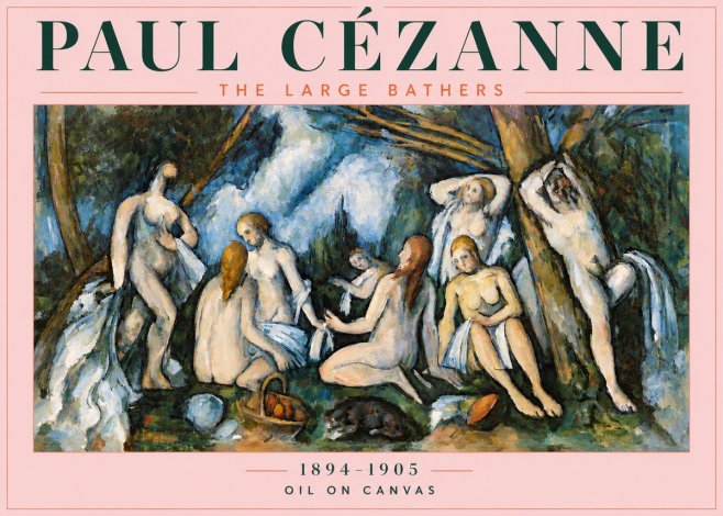 Paul Cézanne The Large Bathers VI No4 - Poster