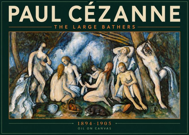 Paul Cézanne The Large Bathers VI No6 - Poster