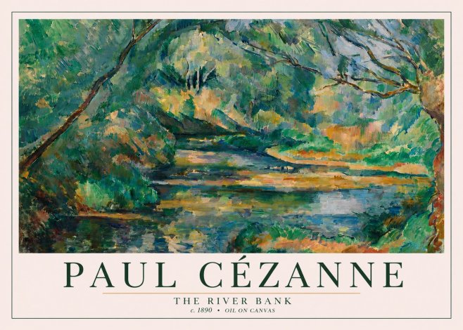 Paul Cézanne The River Bank No3 - Poster