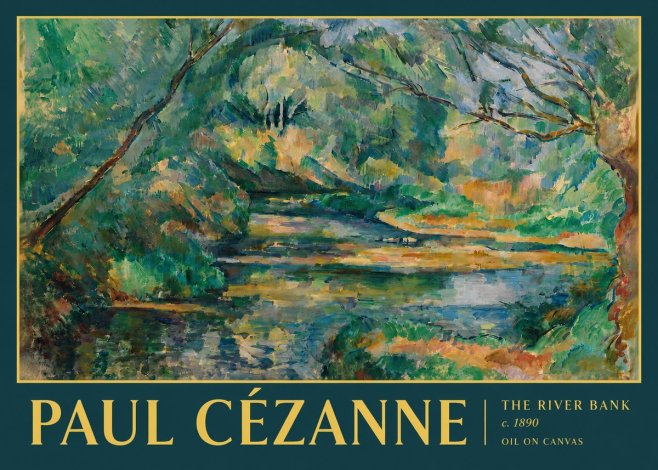 Paul Cézanne The River Bank No4 - Poster