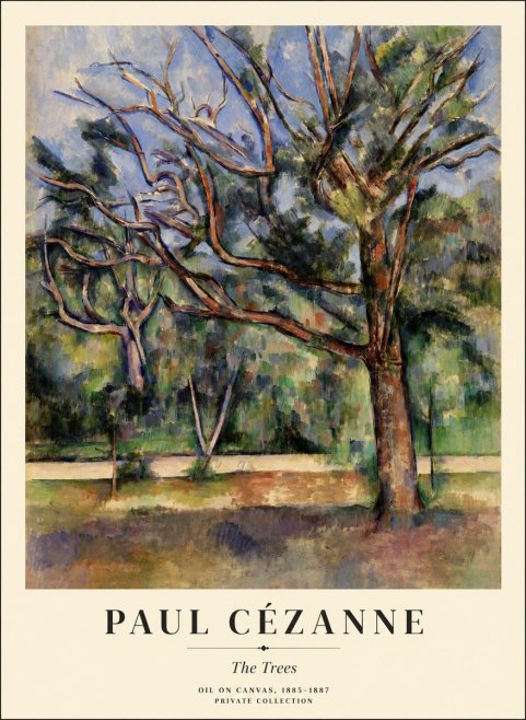 Paul Cézanne The Trees No1 - Poster