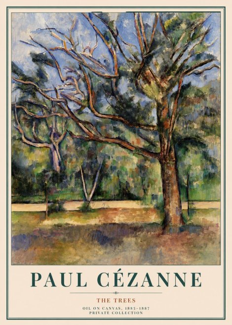 Paul Cézanne The Trees No3 - Poster