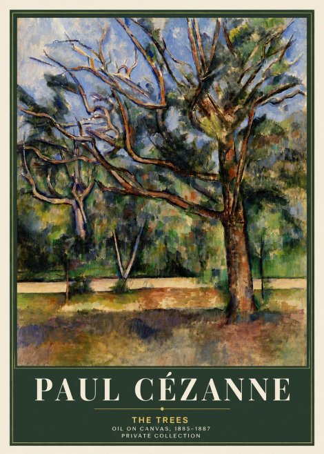 Paul Cézanne The Trees No5 - Poster