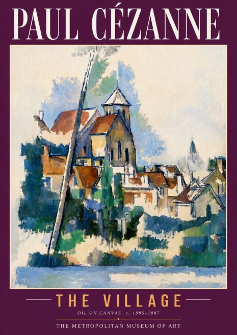 Paul Cézanne The Village II No4 - Poster