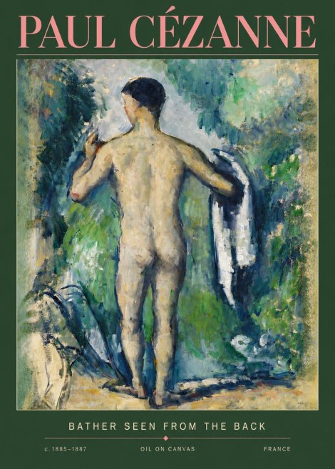 Paul Cézanne Bather Seen from the Back No3 - Poster