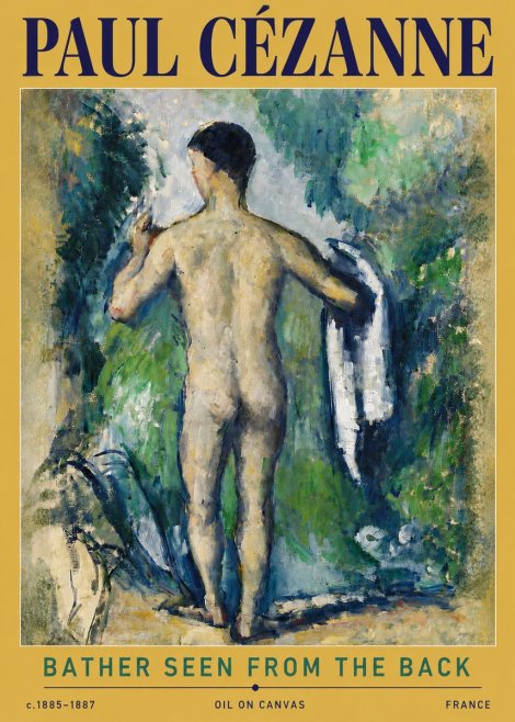 Paul Cézanne Bather Seen from the Back No5 - Poster