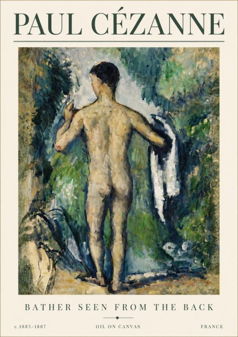 Paul Cézanne Bather Seen from the Back No6 - Poster