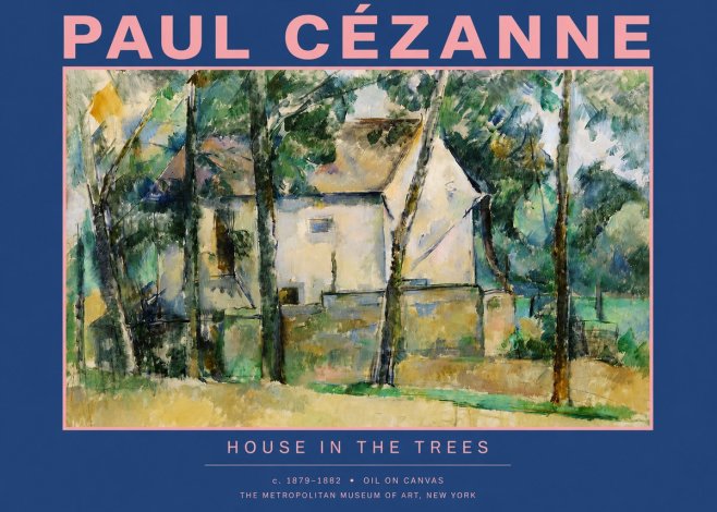 Paul Cézanne House in the Trees No2 - Poster