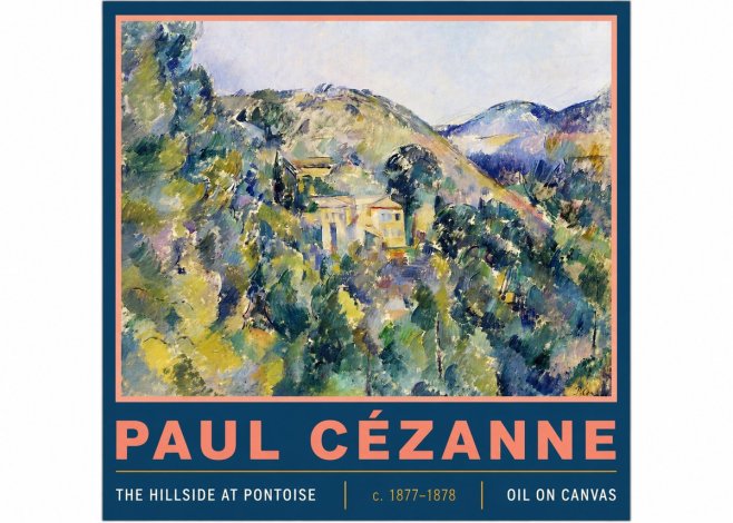 Paul Cézanne The Hillside at Pontoise No3 - Poster