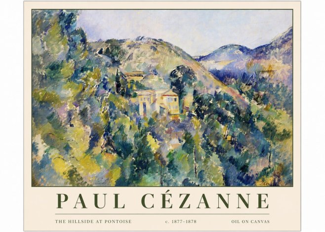 Paul Cézanne The Hillside at Pontoise No4 - Poster