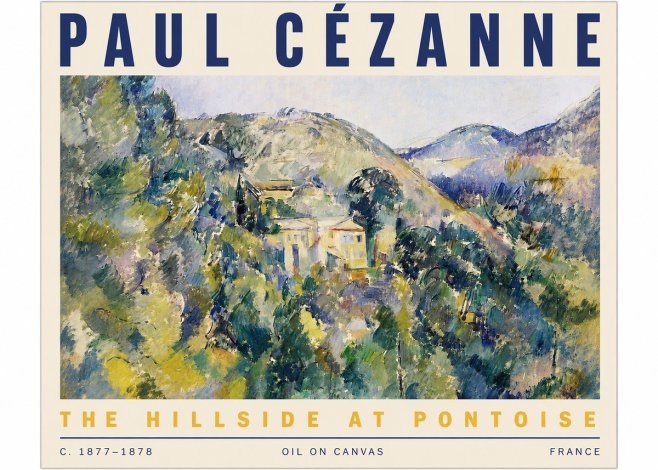 Paul Cézanne The Hillside at Pontoise No5 - Poster
