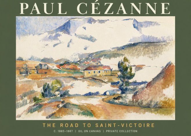 Paul Cézanne The Road to Saint-victoire No2 - Poster
