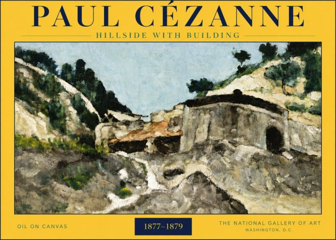 Paul Cézanne Hillside with Building No6 - Poster