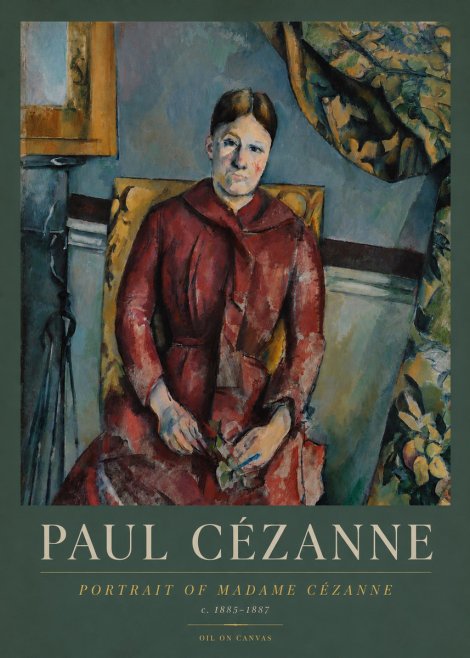 Paul Cézanne Portrait of Madame Cézanne II No3 - Poster