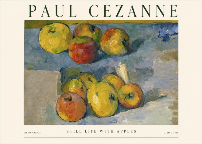 Paul Cézanne Still Life with Apples No1 - Poster