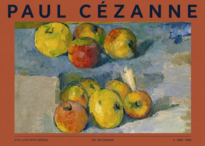 Paul Cézanne Still Life with Apples No2 - Poster