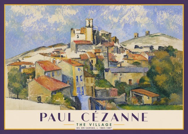 Paul Cézanne The Village III No4 - Poster