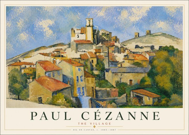 Paul Cézanne The Village III No5 - Poster